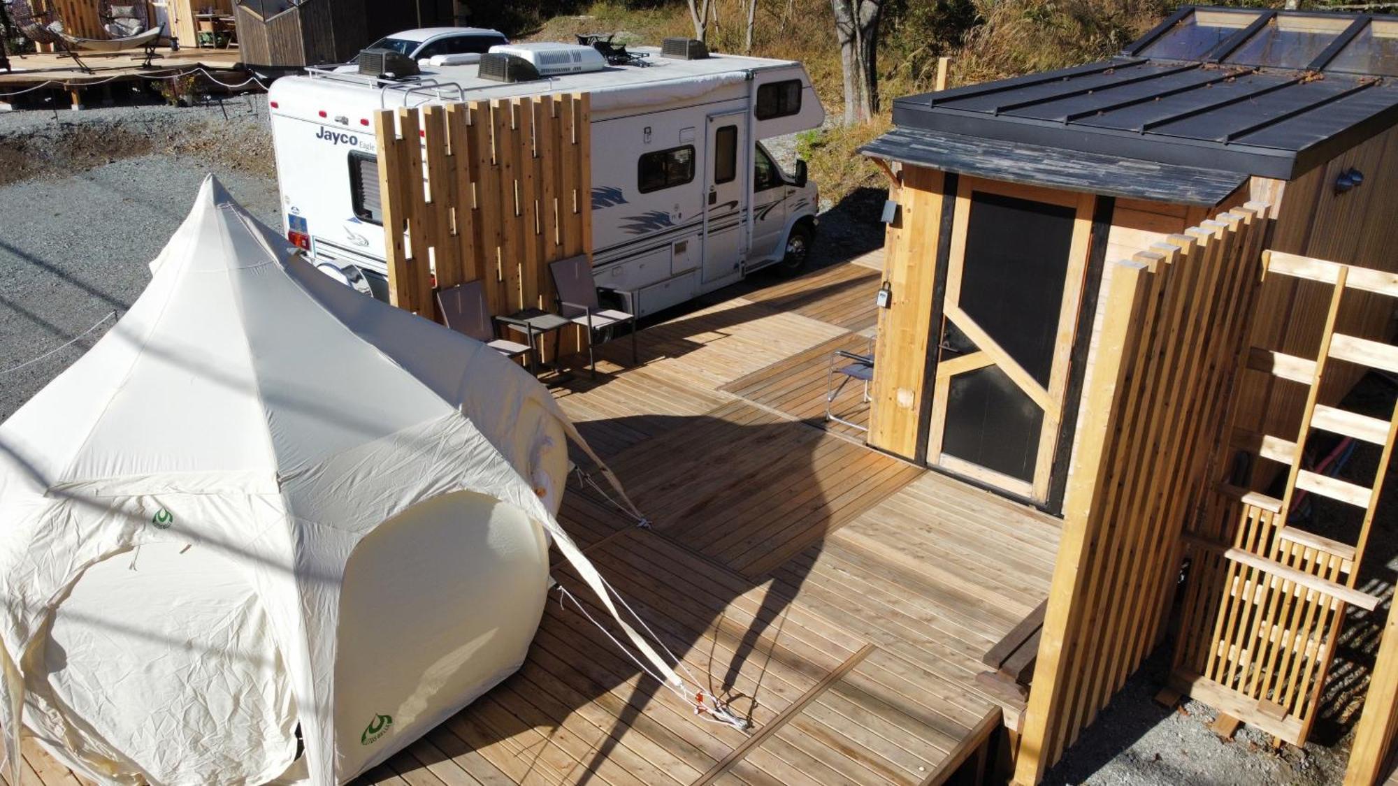 Fuji Dome Glamping Hotel Fujikawaguchiko Exterior foto