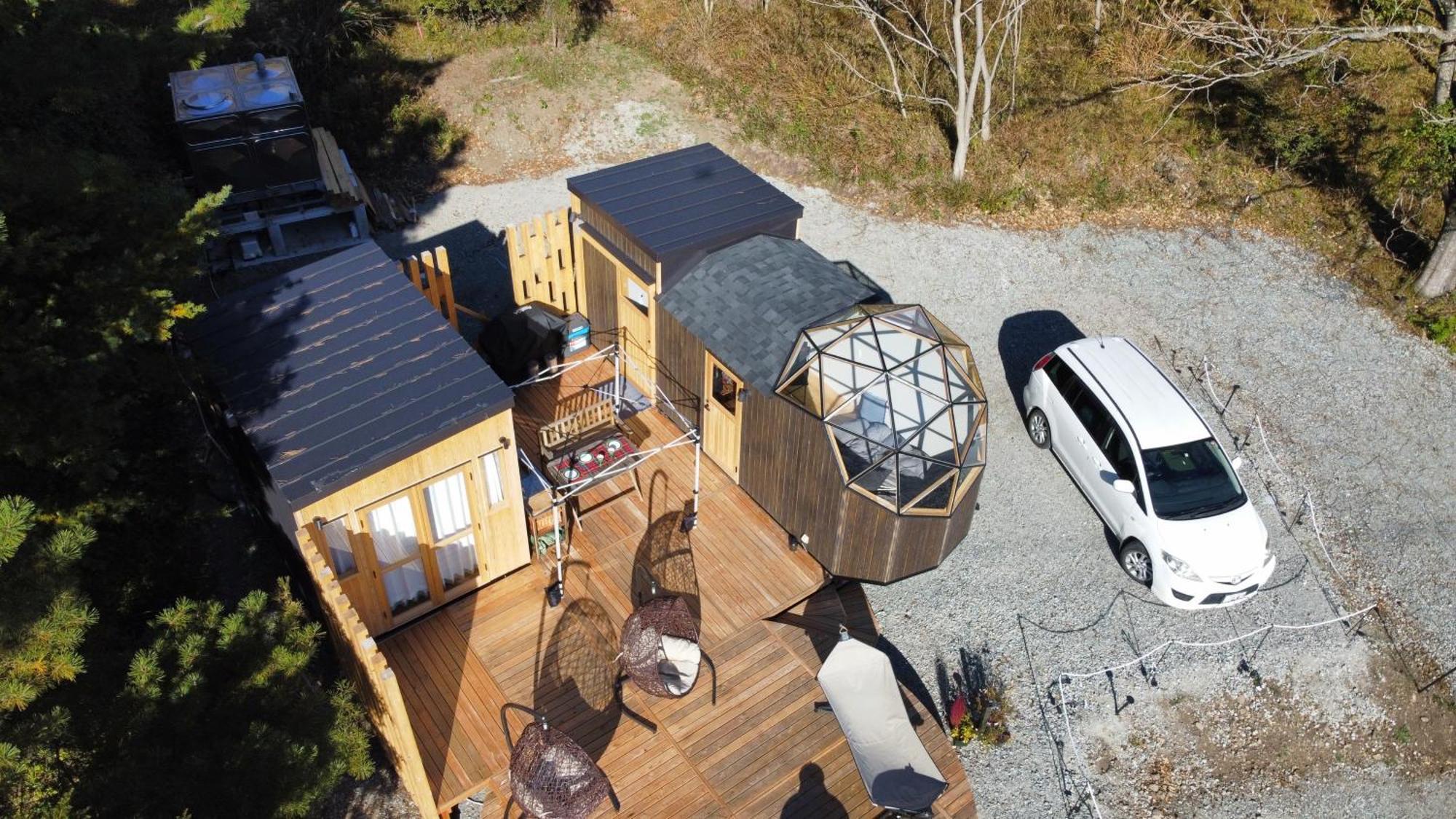 Fuji Dome Glamping Hotel Fujikawaguchiko Exterior foto