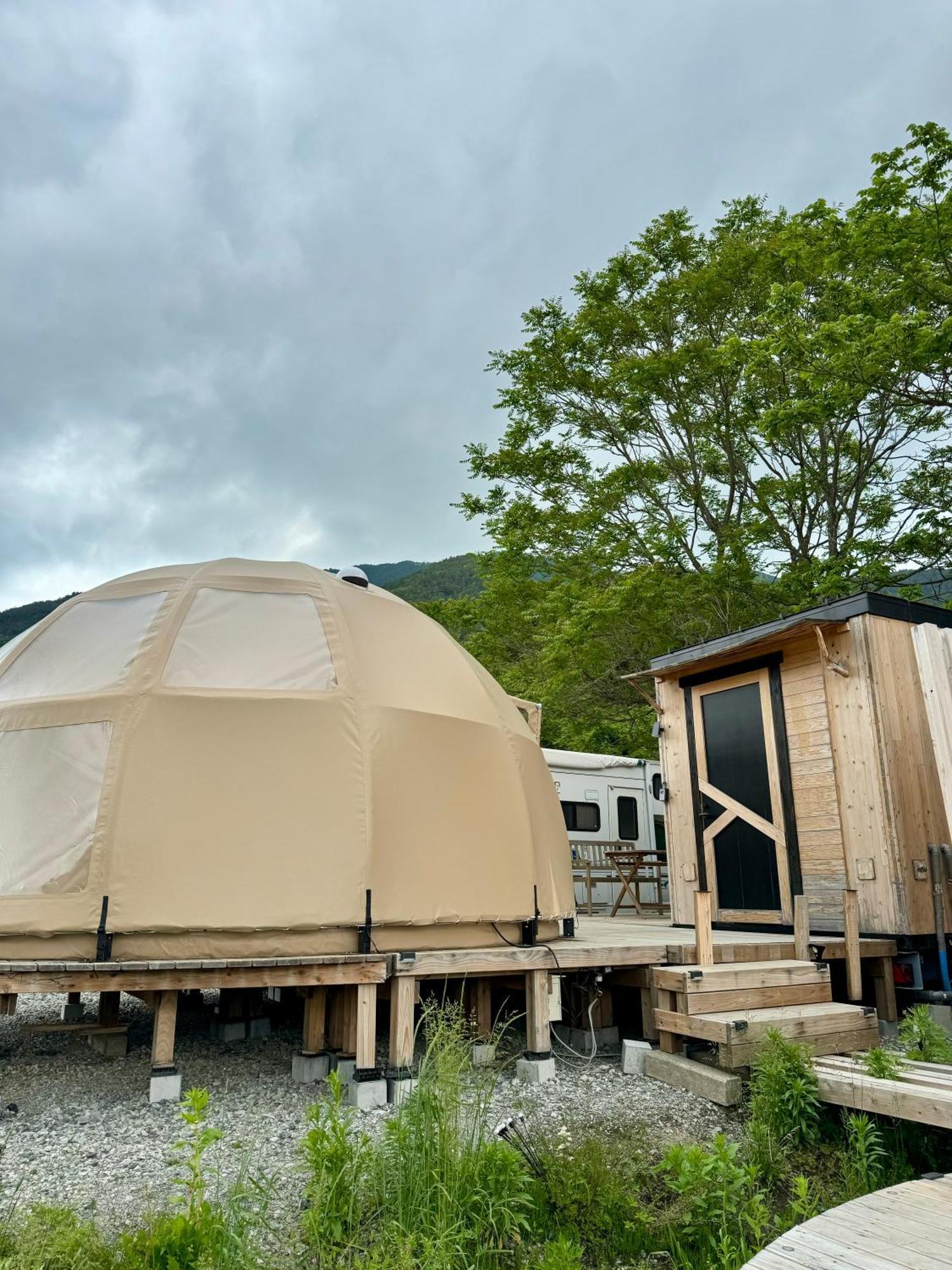 Fuji Dome Glamping Hotel Fujikawaguchiko Exterior foto