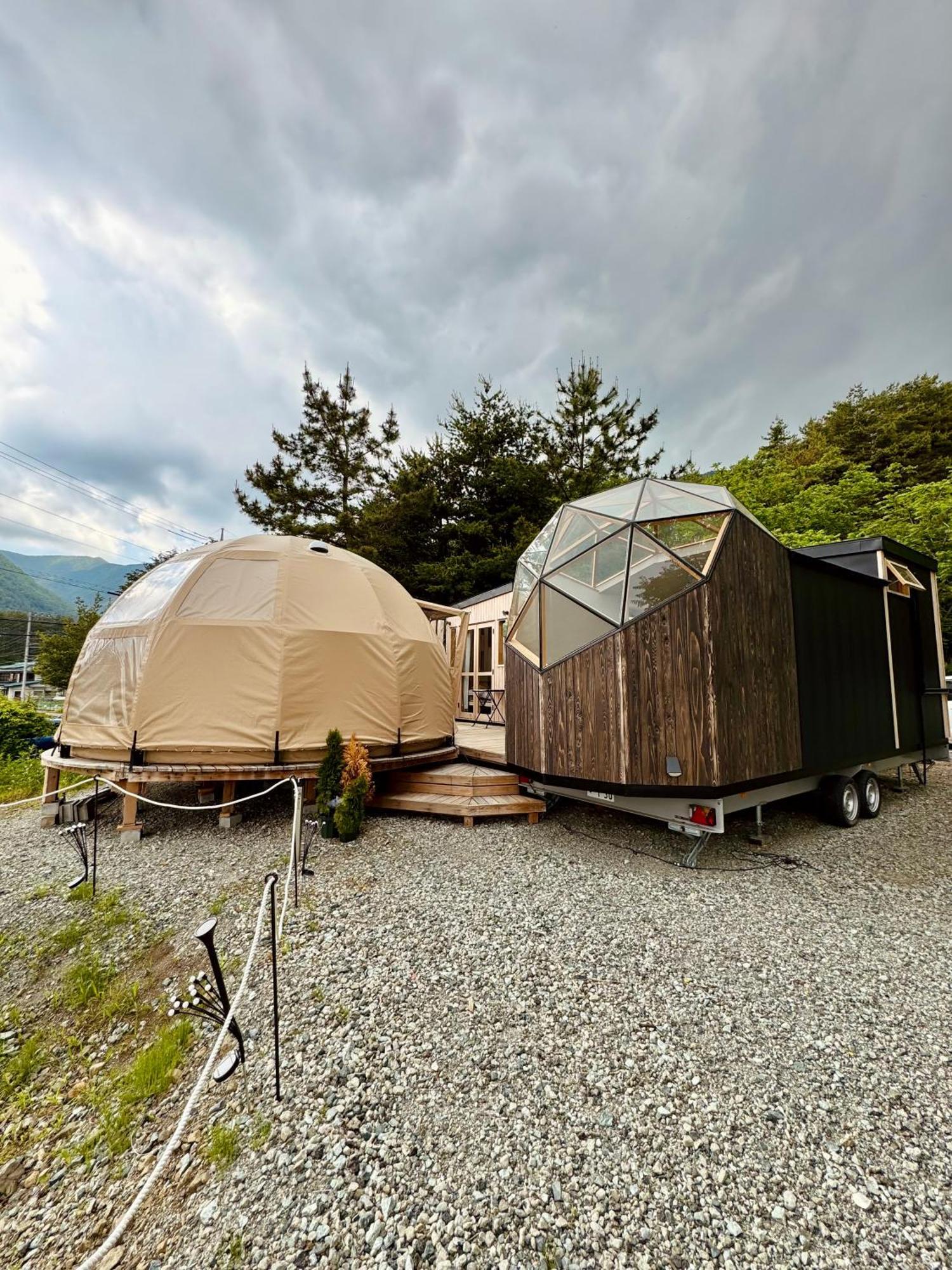 Fuji Dome Glamping Hotel Fujikawaguchiko Exterior foto